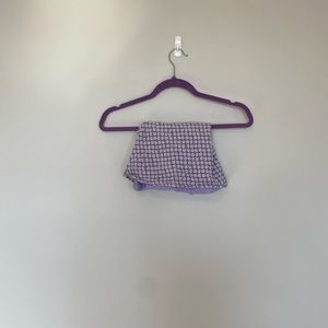 FLORAL H&M PURPLE AND WHITE MINI SKIRT 🤍🌸